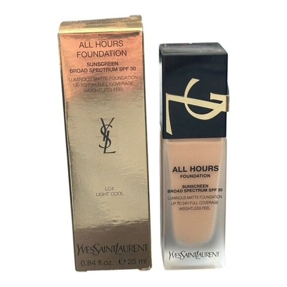 Yves Saint Laurent YSL All Hours Longwear Foundation SPF 30 Light Cool LC4 NEW - Picture 8 of 8